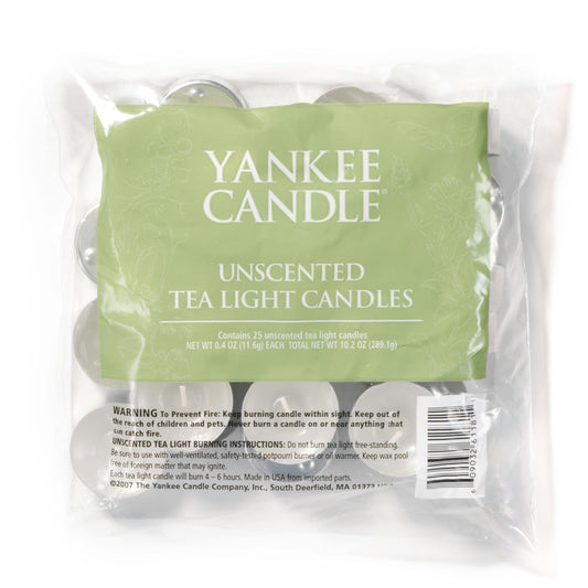 Unscented Tea Light Candles (S6WAZ)