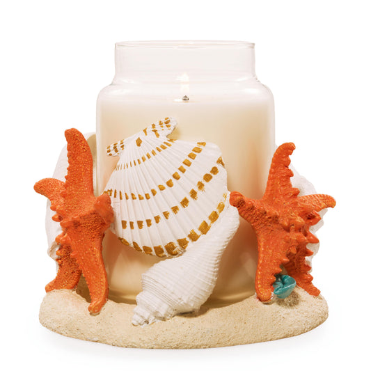 Seashell Jar Candle Holder (S6ZEZ)
